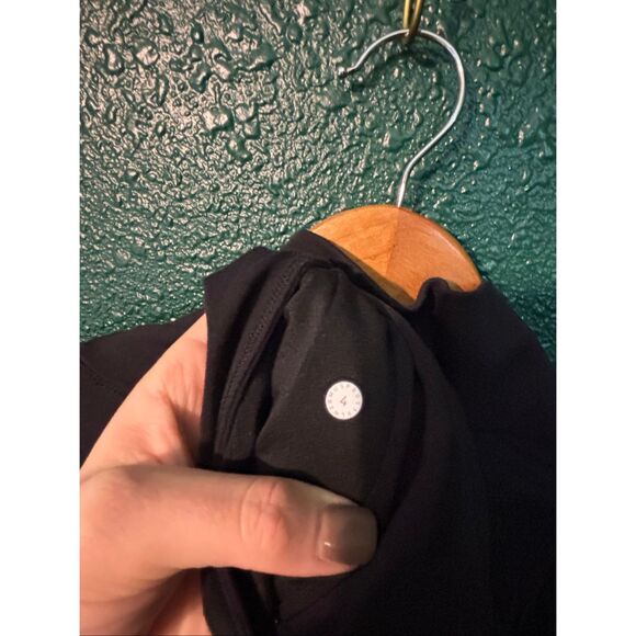 Lululemon Rulu Rally Wrap Women 4 Black Snap Neck Open Cardigan Cozy Stretch - Picture 5 of 5